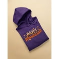thumbnail image 3 of Happy Halloween! Candycorn Text Hoodie Men -Image by Shutterstock, Male Small, 3 of 4