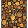 thumbnail image 3 of Ambesonne Wooden Print Duvet Cover Sets, Brown Abstract Circles, 2-Twin, Brown, 3 of 4