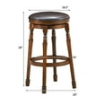 thumbnail image 2 of Costway Set of 4 29'' Swivel Bar Stool Leather Padded Dining Kitchen Pub Chair Backless, 2 of 10