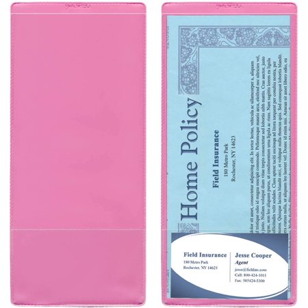 StoreSMART - Plastic Policy Holders with Business Card Pocket - 100 Pack - INS30-PK-100