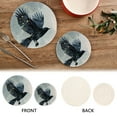 thumbnail image 4 of Crow Pot Holders Set Trivets Hot Pads Cotton Mats for Cooking, 4 of 7