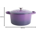 thumbnail image 2 of Artisan Round Enameled Cast Iron Dutch Oven, -Quart, Lavender, 2 of 8