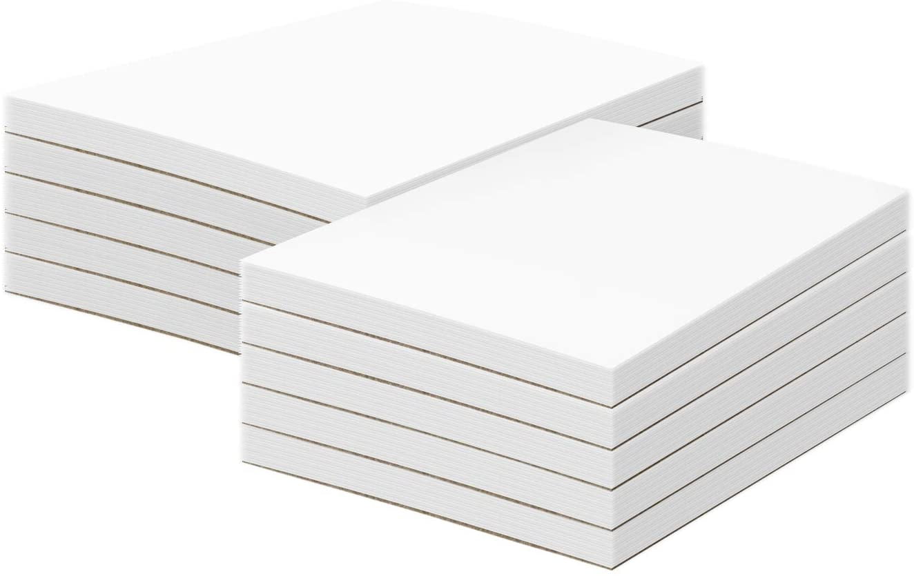 Memo Pads, White, 50 Sheets Per Pad, 10 Pads (8 1/2 x 5 1/2)