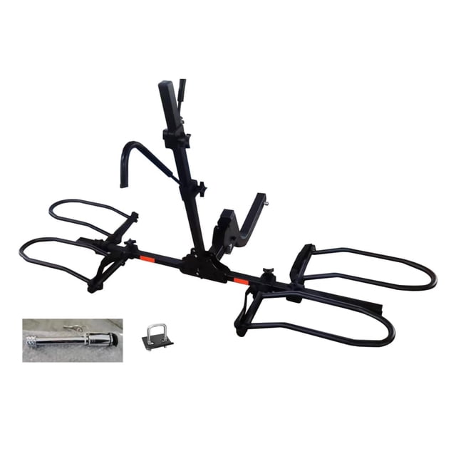 QinaQin 2-Bike Platform Hitch Rack, 180 LB Capacity Folding Bicycle Carrier with Platform Style Design