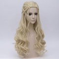 thumbnail image 4 of Game of Thrones Daenerys Targaryen Cosplay Wig Synthetic Hair Long Wavy Dragon of Mother Wigs Halloween Party Costume for Women, 4 of 5