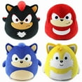 thumbnail image 5 of Round Sonic Plush Toys, Knuckles, Tails, Shadow Plush Toy Unbreakable Doll Throw Pillow (9.05'' Sonic The Knuckles), 5 of 5