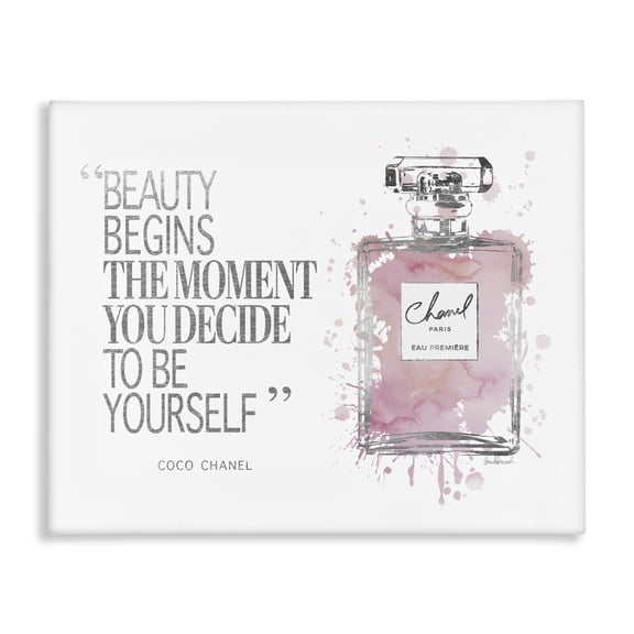 Stupell Industries Glam Beauty Begins Fashion Perfume Canvas Art, 20 x 16, by Amanda Greenwood