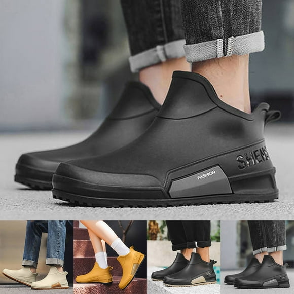 Rain Boots Women Rain Shoes Slip On Footwear Rainy Days Design Ideal Raincoats Women Rubber Boots Brown 41
