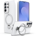 thumbnail image 1 of Para Samsung Galaxy S26 Ultra 5G Case (Compatible With MagSafe) With Invisible Magnetic O-Ring Stand Military-Grade Shockproof Phone Case,White,For Galaxy S26 Ultra 5G, 1 of 7