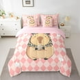 thumbnail image 2 of Castle Fairy Cartoon Animal Twin Bedding Sets,Plaid Bedding Comforter Set, 2 of 8