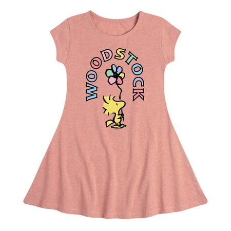 

Peanuts - Woodstock Flower - Youth Girls Fit & Flare Dress
