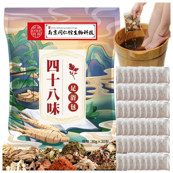 48 Flavor Herbal Detox Foot Soak - Foot Bath Herb Pedicure Spa Bath Soak Foot Detox Soak to Remove Toxins - Relieve Fatigue 、Improve Sle