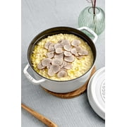 Staub Cast Iron 5.5-qt Round Cocotte - White Truffle