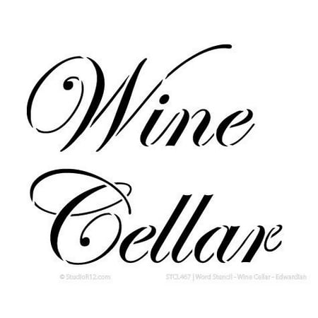 Word Stencil - Wine Cellar - Edwardian - 7 1/2