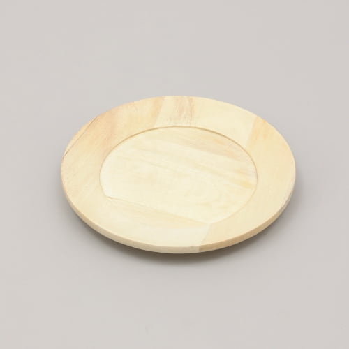​​13 Inch Handcrafted Wood Dinner Plate - Solid Wood Tray, Handcrafted Dining Room Decor for Formal Dinner/Party