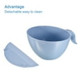 thumbnail image 3 of Uxcell Rice Washing Bowl Kitchen Strainer Colander Bowl Drain Basket for Fruits Vegetables Cleaning - Light Blue, 3 of 6