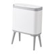 thumbnail image 4 of Cubo de basura de 12 l, cesto de basura nórdico moderno, cubo de basura a prueba de perros de doble compartimento para oficina al aire libre RV cocina BLESIY basurero angosto, 4 of 8