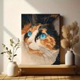 thumbnail image 6 of Calico Cat Portrait Canvas Print Wall Art for Living Room Bedroom Office Cafe Study Decor, 6 of 8