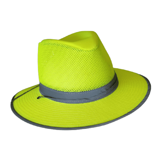 Henschel Aussie Breezer Original Made in USA Cotton Mesh Hat 5312 / 5310 from Miami Hat Shop, UPF50 , Packable (Neon, Large)