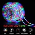 thumbnail image 3 of Tira de luces LED con Control Bluetooth, cinta Flexible 2835 RGB, cc 5V, lámpara de cinta LED, TV, PC, retroiluminación para habitación, decoración de ordenador, 3 of 4