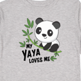 thumbnail image 4 of Inktastic My Yaya Loves Me- cute panda Boys or Girls Long Sleeve Toddler T-Shirt, 4 of 5