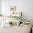 thumbnail image 4 of Erosebridal Happy Easter Bedding Sets Twin Size,Rabbit Eggs Comforter Sets with Sheets,Animal Bedroom Decor,Reversible,7pcs, 4 of 5