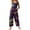 Purple, variant on Fgvctg Mardi Gras Womens Jumpsuits Wide Leg Pant Dressy Overall Mask Print Sleeveless Carnival Party Spaghetti Straps Jumpsuit Rompers Bib Overalls Loose Sprimg Pants With Pockets Light Purple XXL