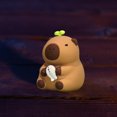 thumbnail image 5 of Capybara Toy Capybara Plushie Regalo de cumpleaños Simulación Animales Juguete para el escritorio del hogar, 5 of 5