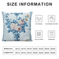 thumbnail image 5 of Leisuo Grandmillennial Home Decor, Blue Floral Pillow Cover for Decorative Aesthetic Pillows White, 5 of 5