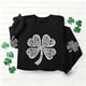 thumbnail image 2 of TaTaai Womens St Patricks Day Print Sweatshirt Long Sleeve Crewneck Casual Pullover Fleece Lined Holiday Top Gift, 2 of 6
