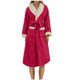 thumbnail image 2 of Batas para mujer, bata de baño lisa con vendaje, pijama largo, ropa de dormir con bolsillo en la cintura y cinturones., 2 of 4