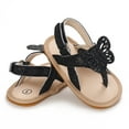thumbnail image 4 of LNMQLPDBS Toddler Flip Flops Girl Summer Beach Shoes with Bowknot Open-Toe Outdoor Casual Girls Sandals Lightweight Trendy Flat Solid Color Non-Slip Soft Sole Shoes Baby Girl Cute Sandals, 4 of 9