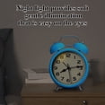 thumbnail image 6 of Under $5 dollars!Alarm Clocks for Bedrooms, Extra Louds Alarm Clock For Heavy Sleepers Electrics Louds Ringing Twin Bells Alarm Clock For BedroomBattery Vintage Table Clock Wake Up On Time, Blue, 6 of 7