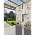 thumbnail image 3 of nqOlkjepod Outdoor Curtains for Patio Waterproof, Coastal Sage Green Outdoor Privacy Panels Grommet, Eucalyptus Truck Shell Starfish Ocean Blackout Outside Curtains for Porch/Cabana 54"x95", 1 Panel, 3 of 8