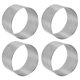thumbnail image 3 of 4pcs 8*8*5cm Circular Stainless Steel Mousse Ring Cake Cookie Baking Mold Stainless Steel Biscuit Mould for Baking, 3 of 3