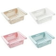 thumbnail image 4 of Organizador de plástico para refrigerador, cajón multifuncional retráctil con niveles, contenedor, estante para verduras, bandeja, utensilios Almacenamiento y organización del hogar Albaricoque Billuyoard HA082403-01, 4 of 6