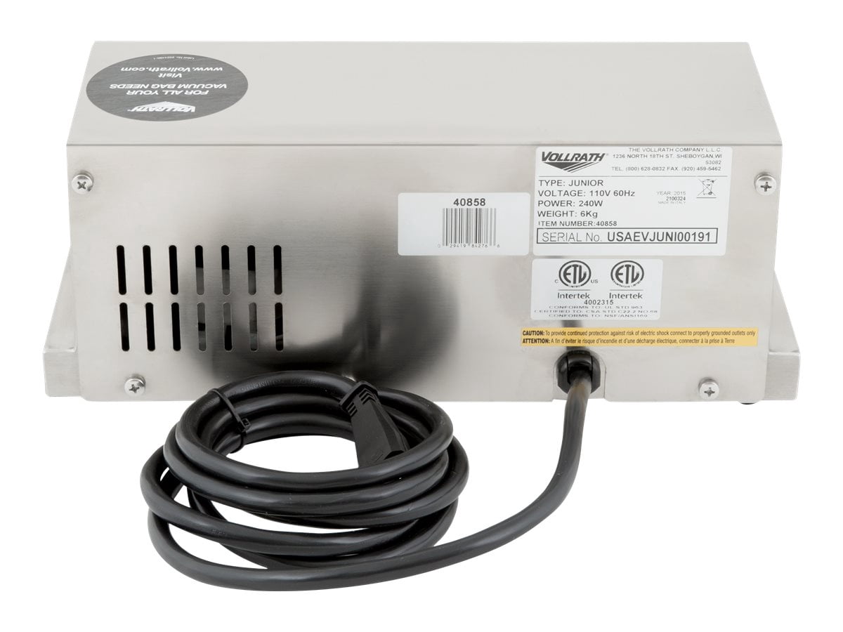 Vollrath Out Of Chamber Vacuum,450 Watts 40858