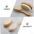 thumbnail image 3 of Baby Hair Brush and Wooden Bath Brush Set for Infants, Soft Bristles for Gentle Combing and Cleaning, 3 of 4