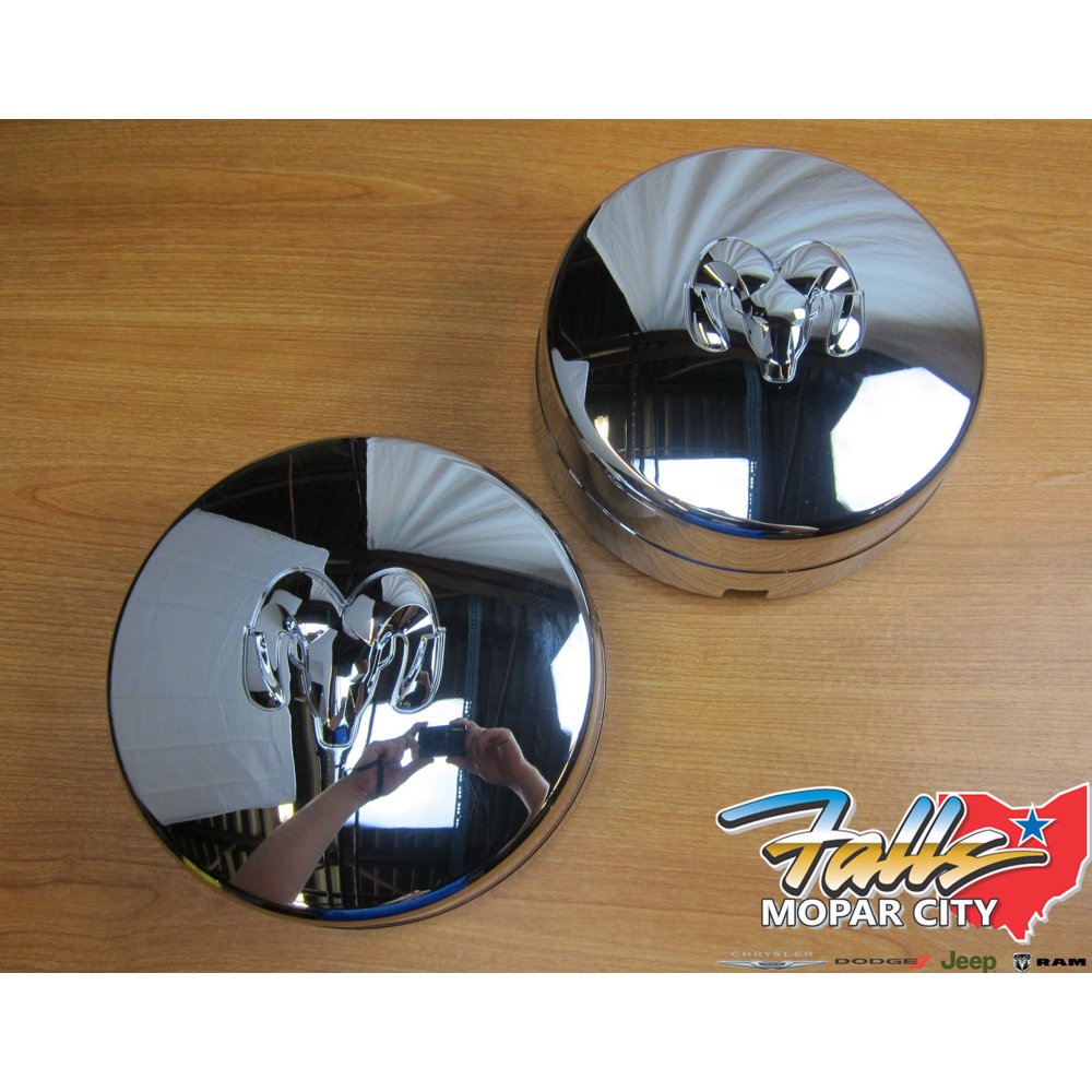 20032018 RAM 3500 Dually Pair of Chrome Rear Wheel Hub Cap MOPAR OEM