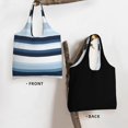 thumbnail image 3 of General Horizontal Straight Lines Stripes Canvas Shoulder Bag, 3 of 7