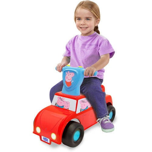 peppa pig lights and sounds ride on