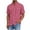 Pink, variant on LIaqionyy Mens Cotton Linen Button down Shirts Casual Callarless Short Sleeve Shirt Summer Beach Tops with Pocket