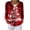 Red - Sp18A, variant on Christmas Button Down Cardigan for Women V-Neck Open Front Slouch Holiday Graphic Long Sleeve Knit Outwear Coat