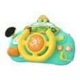 thumbnail image 1 of Jugue asiento de coche de simulación divertida, jugue sonido de rollo, controlador de conducción simulado para juego Verde Yotijar Volante de simulación, 1 of 9