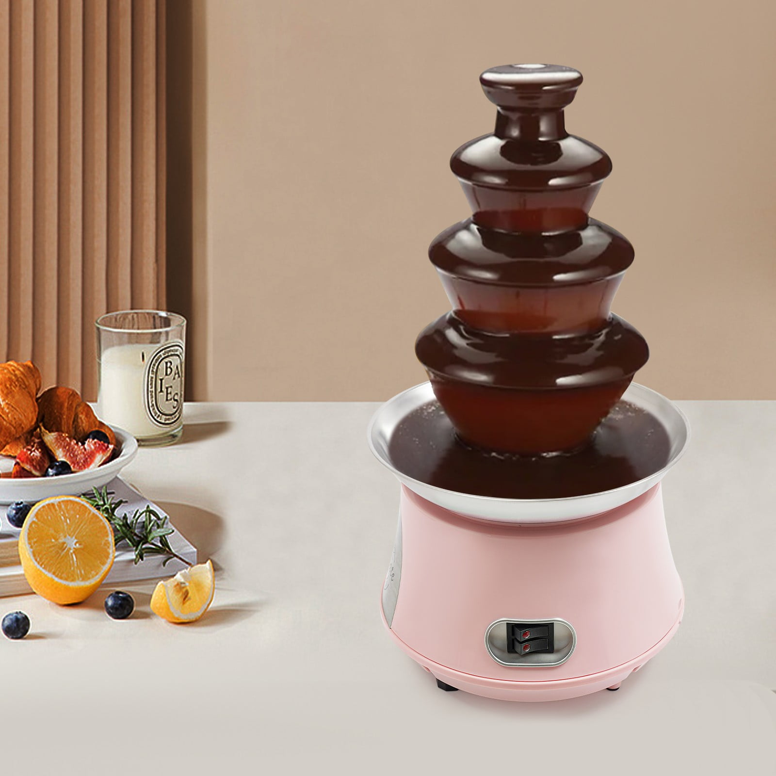 Total Chef WTF-43E 3-Tier Dual Tower Chocolate Fountain - Walmart.com