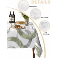 thumbnail image 3 of Sage Green Grey Tablecloth Square Table Cloth 60x60, Waterproof Tablecloth Outdoor Table Cloth, Geometric Circle Modern Abstract Simple Art Washable Table Cover for Kitchen Dinning Party, 3 of 8