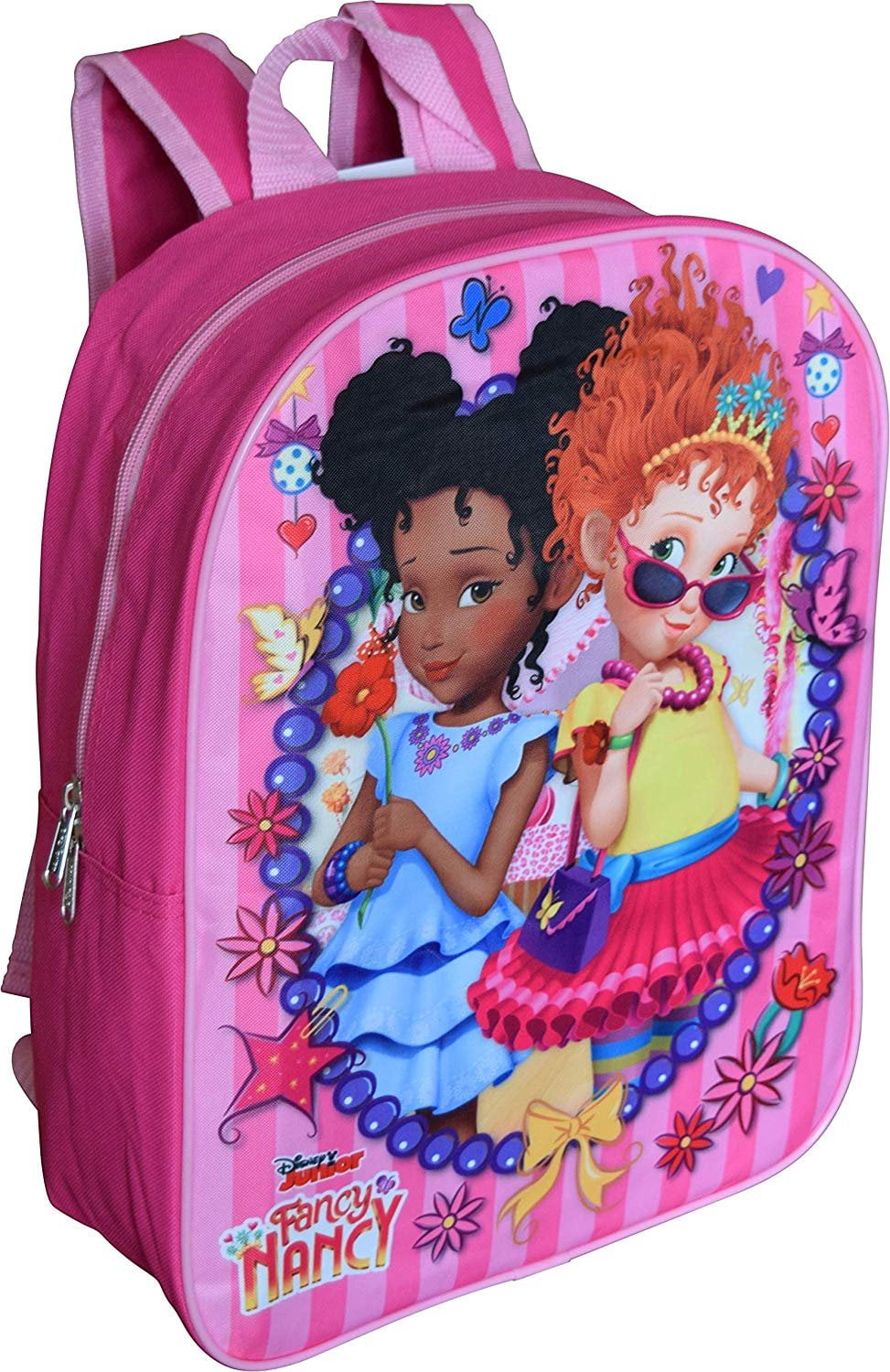 Fancy Nancy Backpack Girls 16 inch Colorful Larger than life School Bag 