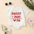 thumbnail image 2 of Okbabeha Newborn Baby Girls Boys Sweatshirt Romper Valentine's Day Outfits Funny Letter Heart Print Long Sleeve Onesie Clothes, 2 of 6