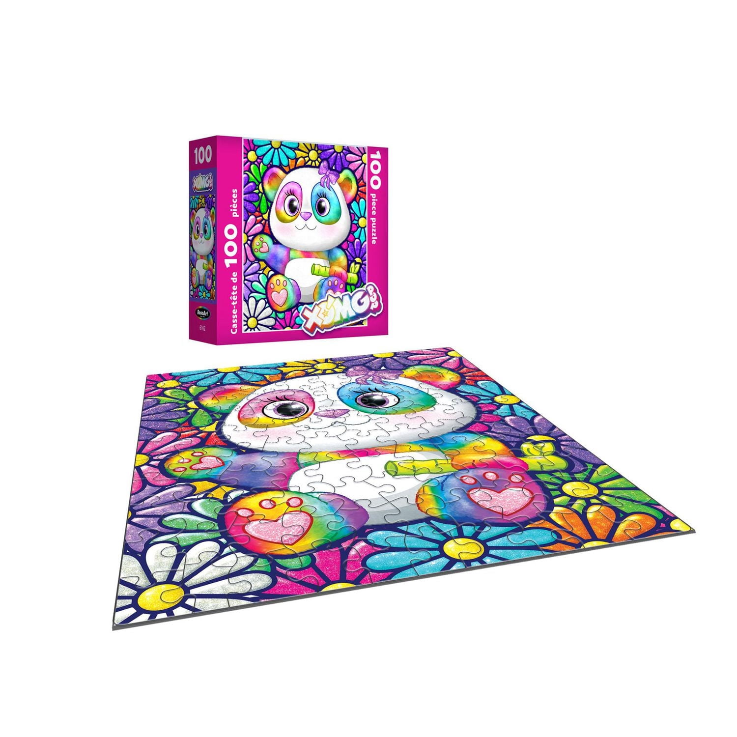 RoseArt - Pop Culture 100-Piece - XOMG Panda - Kids Interlocking Puzzle