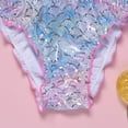 thumbnail image 4 of Youmylove Girls Swimsuit Two Pieces Bikini Sets Summer Cute Printed Ruffle Bathing Suits Kids Bikini Beach Swimwear Holiday Beach Swimsuits For 5-6 Years, 4 of 6